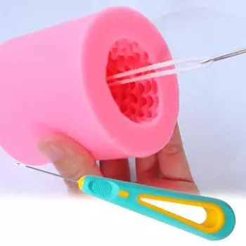 Острый кончик, пробойник, дрель, пробивная игла, DIY инструменты для сбора фитиля для свечей, железный, нержавеющий