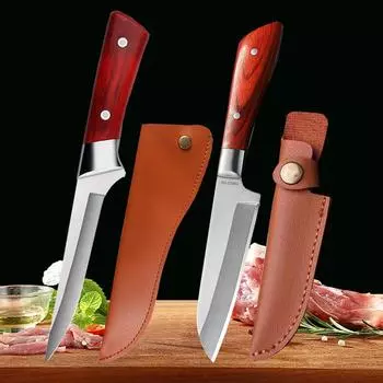 Острый нож для очистки фруктов, бытовой нож для разделки мяса, нож для обвалки мяса, кухонный нож из нержавеющей стали для нарезки овощей