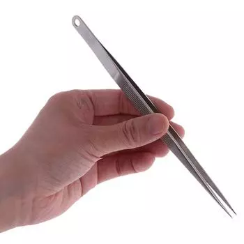 Острый пинцет из нержавеющей стали с электронным управлением длиной 7 дюймов и длиной 18 см.