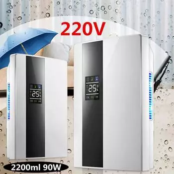 Осушитель воздуха для дома, поглотитель влаги, сушилка для подвала, бесшумный светодиодный Smart Touch, пульт дистанционного управления, синхронизация, внешняя водопроводная труба no remote control