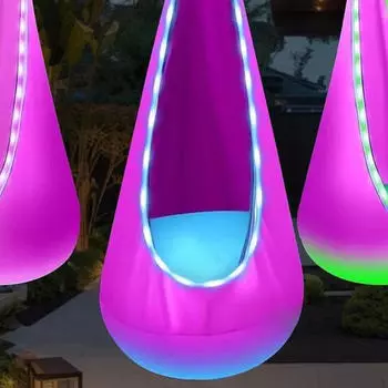 Освещение детского сиденья-качели с подсветкой для использования в помещении