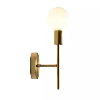 Освещение для гостиной, односпальная кровать, современная, простая, для учебы, настенная лампа для прохода, лестницы, американская ретро-лампа для настенного светильника из железа No bulb чёрный