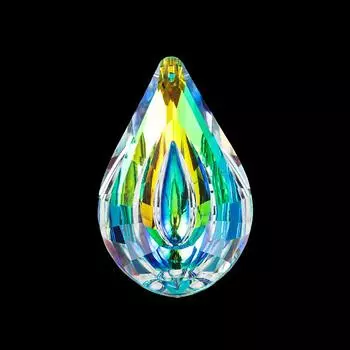 Освещение из бисера Призма Подвеска Подвесные кристаллы Призма Ловец солнца для украшения окон Ловец солнца Радуга Детали люстры DIY Украшения для дома и сада 76mm