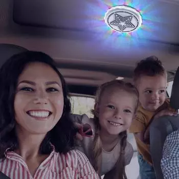 Освещение крыши автомобиля, цветное освещение крыши автомобиля, регулируемое голосовое управление, романтическое освещение салона для автомобилей, автофургонов, внедорожников, грузовиков белый