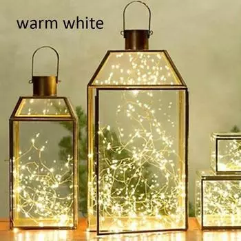 Освещение на батарейках для вечеринки, свадебная лампа, светодиодные солнечные фонари «сделай сам», мигающий гирляндный свет, романтический 1m 10Led теплый белый