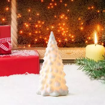 Освещенная фигурка рождественской елки, настольная рождественская елка для вечеринки у камина дома M