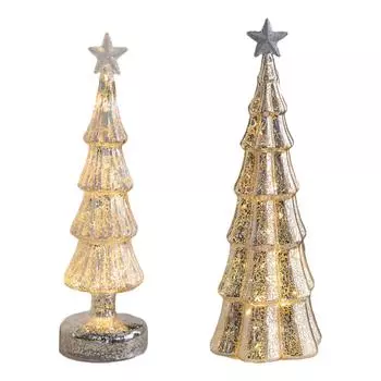 Освещенная мини-елка, рождественское украшение, праздничное украшение для вечеринки в офисе, украшение для полки стола 9cmx32cm