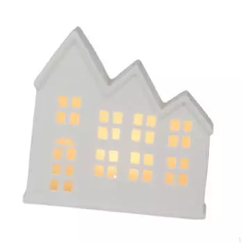 Освещенная скульптура «Праздничный домик» для праздничного декора дома Round Roof