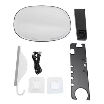 Освещенное незапотевающее зеркало для душа для бритья 3 режима освещения макияж антизапотевающее настенное зеркало