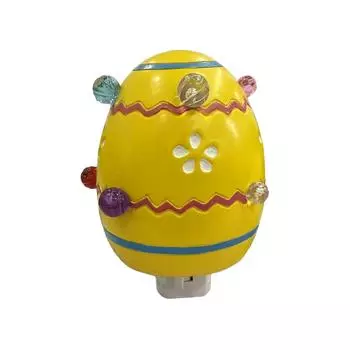 Освещенный кролик пасхальные украшения для домашней комнаты столешница, весенний цветок пасхальный декор для дома статуэтка коллекция One Size жёлтый