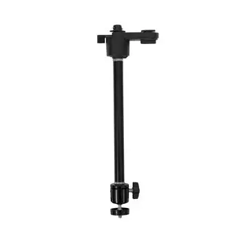 Осветительная шина для воздуховода Кронштейн для крепления проектора на потолок Длинный вал Для дюймового винта 4 регулировки высоты Регулировка угла 1/4 360° чёрный