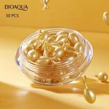 Осветляющая кожа, омолаживающая сыворотка, увлажняющая питательная капсула с эссенцией куриного бедра 30 pcs розовый