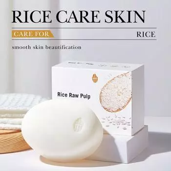 Осветляющее мыло «Рисовое молоко», мыло для ванн с маслом и экстрактом центеллы азиатской, коллагеном, гиалуроновой кислотой для удаления темных пятен и очищения кожи. One Size белый