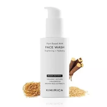 Осветляющее увлажняющее средство для умывания лица Kimirica для сияющей кожи | Мягкое очищающее средство для неровного тона кожи с витамином E | Для сухой и нормальной кожи | 100 мл