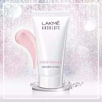 Осветляющий гель для умывания Lakme Perfect Radiance с 98% чистым ниацинамидным комплексом | Для сияющей кожи с глицерином | Известно, что уменьшает пигментацию | 50 г