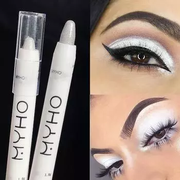 Осветляющий хайлайтер для теней для век, ручка для сна со вспышкой, жемчужно-белый взрыв, многофункциональная ручка для теней для век 1# Matte white