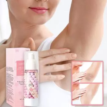 Осветляющий крем-бустер, Осветляющий крем для подмышек, Крем с жемчужными капсулами, Осветляющий крем для подмышек, Крем для ухода за подмышками One Size розовый