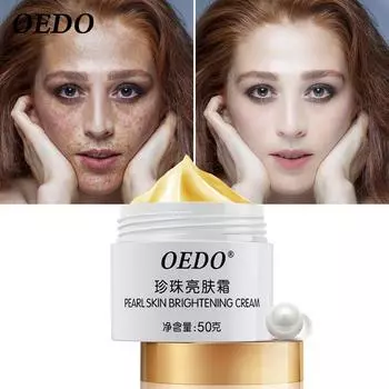 Осветляющий крем для кожи с жемчугом и веснушками, удаляет пятна на лице, осветляет кожу, содержит травяную сыворотку, уход за кожей, эссенция для лица