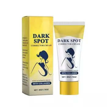 Осветляющий крем для тела Осветляет кожу, устраняет темные пятна, повышает эластичность кожи и удерживает влагу. One Size жёлтый