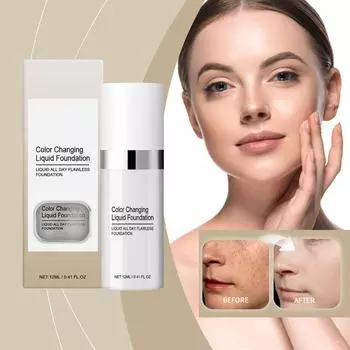 Осветляющий легкий натуральный консилер Light Base Skin Tone All Clear и увлажняющая жидкая основа 12 мл One Size