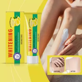 Осветляющий лосьон для тела с лимоном. Укрепляет кожу, увлажняет и смягчает ее, уменьшает морщины и тонкие линии, увлажняет кожу. One Size жёлтый