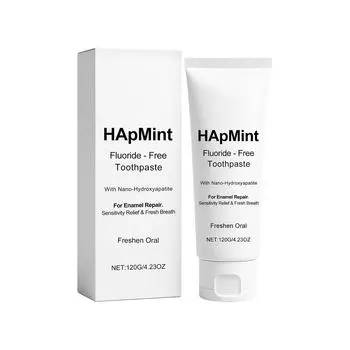 Освежающая мятная зубная паста безопасно защищает десны, уменьшает пигментацию и зубной камень, освежает дыхание и отбеливает зубы. One Size белый