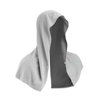 Освежающие полотенца с крючком, быстросохнущие и влаговпитывающие полотенца для шеи и лица, защита от УФ-лучей, повязки на шею. One Size белый