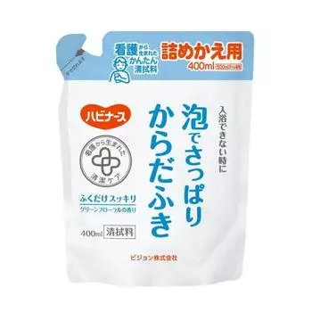 Освежающие влажные салфетки для тела Habinase Foam, сменный блок 400 мл