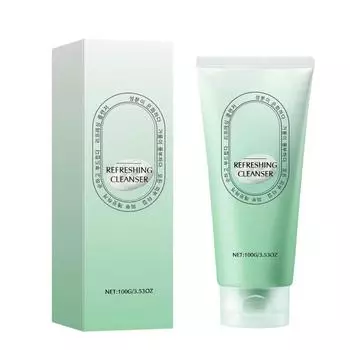 Освежающий гель для лица, Освежающее средство для умывания, Мягкое средство для умывания, Подходит для всех типов кожи One Size зелёный