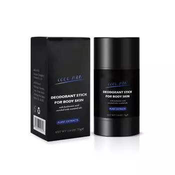 Освежающий летний мужской антиперспирант-стик, подходящий для свиданий, путешествий, учебы, мужской антиперспирант, подарок 1 шт. 75 г One Size чёрный