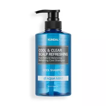 Освежающий охлаждающий шампунь Cool Clear Scalp 500 мл с мятой [KUNDAL] и #Aqua