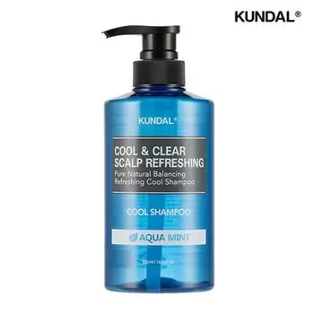 Освежающий охлаждающий шампунь Cool & Clear Scalp 500 мл с ароматом аква-мяты, 1 шт.