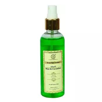 Освежающий тоник для лица с Мятой и Огурцом (100 мл), Herbal Face Freshener Mint & Cucumber, Khadi Natural 6.75