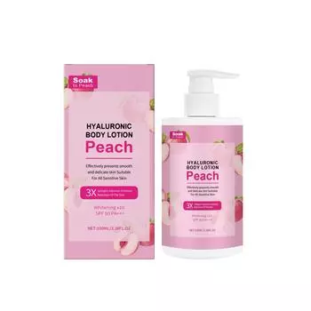 Освежающий увлажняющий лосьон с персиком. Увлажняет, подтягивает, осветляет морщины, легкий и нежирный, эффективно отбеливает. 100 мл One Size розовый