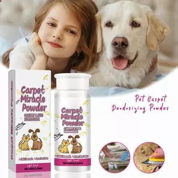 Освежитель для ковров и помещений для домашних животных, порошок для ковров, запах домашних животных, мягкое удаление запаха, 150 г One Size белый