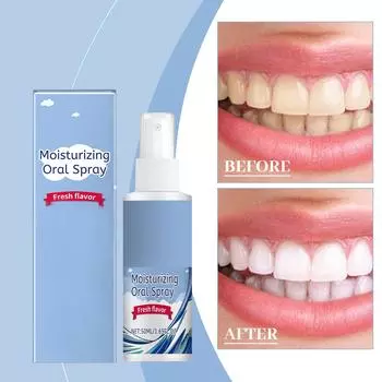 Освежитель полости рта Спрей Освежитель температуры полости рта и комфорта Попрощайтесь с сухостью во рту в течение дня Свежесть Ночь Успокаивающий50мл