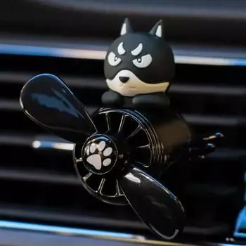 Освежитель воздуха для автомобиля Ароматерапия Pilot Вращающийся пропеллер Выход воздуха Ароматизатор Ароматизатор Кошка Собака Утка Хаски Pilot Авто Украшение