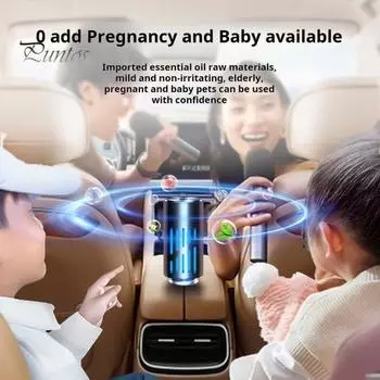 Освежитель воздуха для автомобиля, диффузор эфирных масел с 3 регулируемыми режимами, автоматическое включение/выключение, простая установка, ароматерапевтический автомобильный диффузор W синий