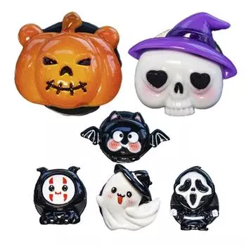 Освежитель воздуха для автомобиля на Хэллоуин, зажим для вентиляционного отверстия, 6 шт., симпатичные освежители воздуха для автомобиля, ароматерапия, диффузор, аксессуары для автомобиля на Хэллоуин CHINA
