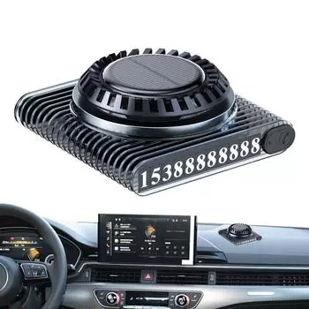 Освежитель воздуха для автомобиля на солнечной энергии, вращающаяся ароматерапия с временным парковочным номерным знаком, приборная панель с запахом