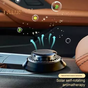 Освежитель воздуха для автомобиля, работающий на солнечной энергии, автомобильный диффузор, натуральный диффузор эфирных масел, автомобильный парфюм, очиститель воздуха, устранитель запахов для дома Gulong чёрный