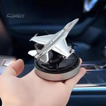 Освежитель воздуха для автомобиля с ароматерапией и 54 рассеивающими отверстиями, работающий на солнечной энергии, диффузор эфирного масла для истребителя, украшение приборной панели Jasmine