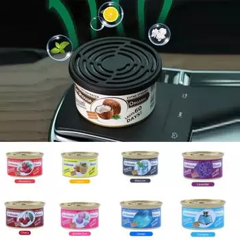 Освежитель воздуха для автомобиля с ароматом жевательной резинки, органические банки, средство для устранения запаха, длительный, сильный аромат для домашнего шкафа