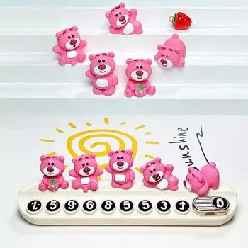 Освежитель воздуха для автомобиля с табличкой с номером телефона, временной парковочной картой, прост в использовании, наклейки с номером включены White