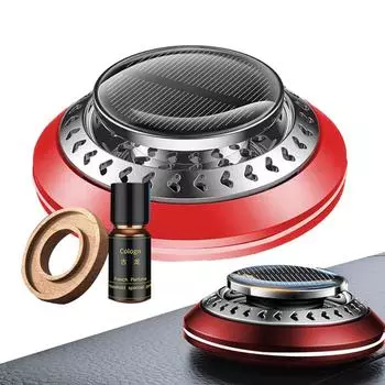 Освежитель воздуха для автомобиля, твердый аромат, парфюмированный диффузор, солнечный, вращающийся на 360 градусов, ароматизатор для авто, ароматерапия, ароматизатор для интерьера, сердца серебряный