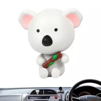 Освежитель воздуха для автомобиля, зажим для вентиляционного отверстия, милый диффузор аромата в виде животного, зажим для вентиляционного отверстия, устранитель запаха для женщин и мужчин, автомобильный освежитель воздуха белый