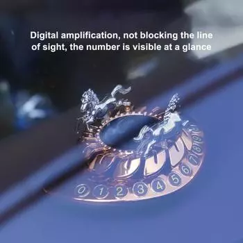 Освежитель воздуха для парковки автомобиля на солнечной энергии, временный номер лошади, длинный орнамент, вращающийся стойкий аромат жёлтый