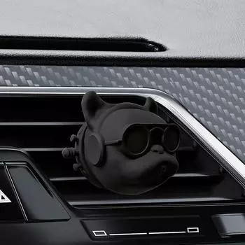 Освежитель воздуха для вентиляционного отверстия автомобиля Клипсы для вентиляционного отверстия автомобиля с дизайном французского бульдога Парфюмированный аромат с длительным сроком службы Клипса для вентиляционного отверстия автомобиля Освежители возду