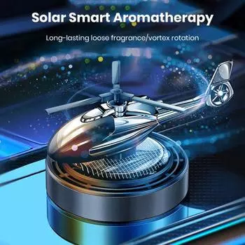 Освежитель воздуха для вертолета, диффузор эфирного масла, креативная форма, вращающийся самолет на солнечной энергии, освежитель воздуха для автомобиля, орнамент A