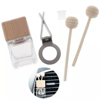 Освежитель воздуха, флакон духов, подвеска, эфирные масла, автомобильные подвесные стеклянные зажимы one size